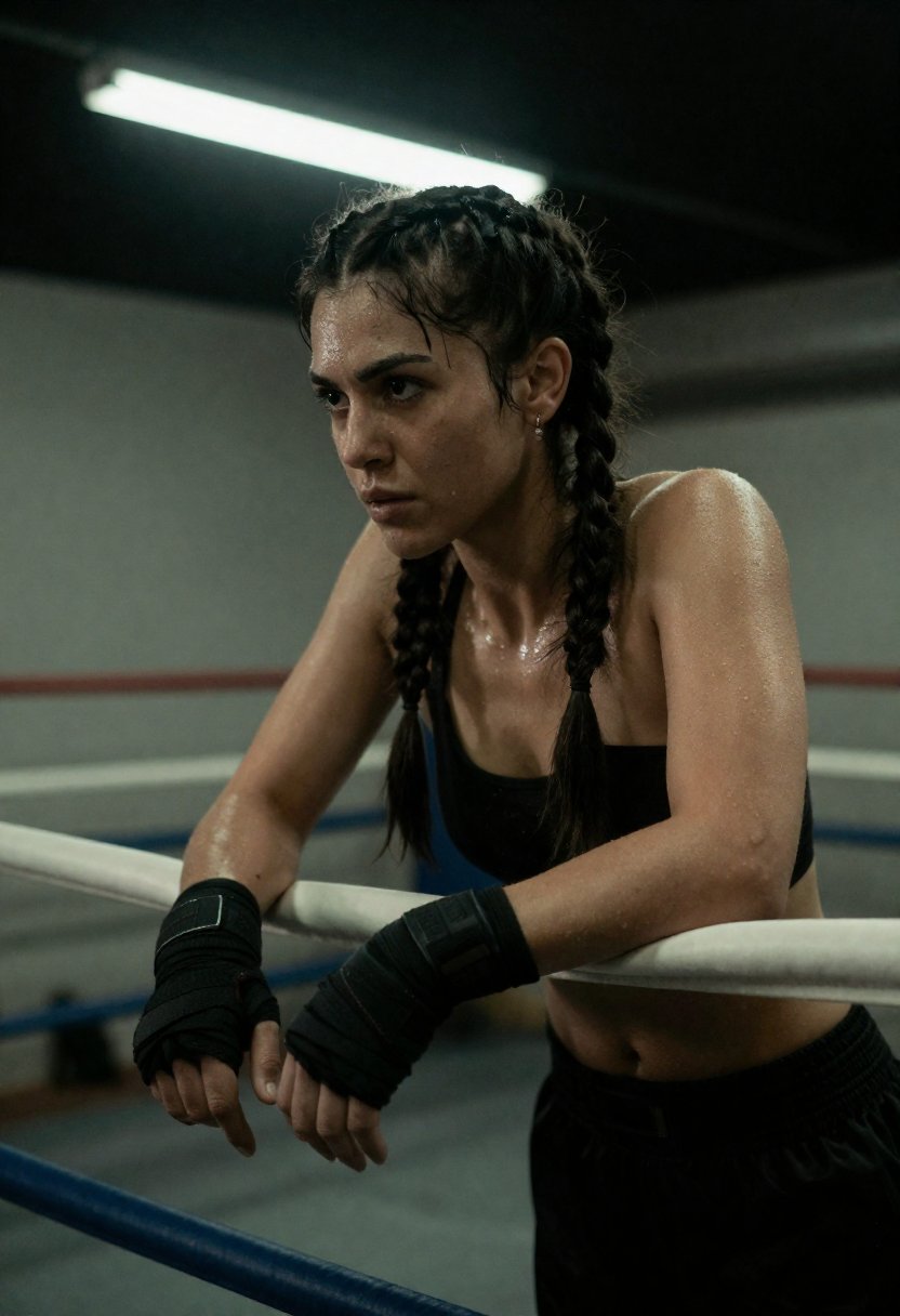 Shot 12 Â· Boxing gym, topless